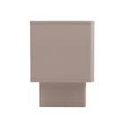 Manhattan Comfort Ella 19.7" Modern Nightstand - Mocha-Sleek, Handle-Free Drawer for a Clean, Uncluttered Look