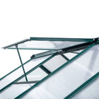 Outsunny Greenhouse for Outdoors - Rain Gutter - 6' x 10' - Roof Vent- A sliding door makes access to plants easy and allows you to walk in with equipment
 