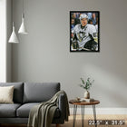 Sidney Crosby Pittsburgh Penguins Close-up - Framed Canvas - 22" x 31"-Ready to hang - arrives fully assembled
