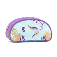 Louis Garneau Mermaid Half Moon Pencil Case with 2 Compartments-Pencil case