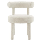 Modway Toulouse Boucle Fabric Dining Chair - Ivory-8