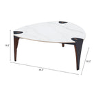 Zuo Bogey Coffee Table - Multicolor-Dimensions: 35.2" L x 35.2" W x 15.2" H