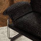 Modway Ansel Boucle Fabric Accent Chair - Charcoal-Cantilever Design