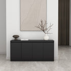Manhattan Comfort Griffin 62" Modern 4-Door Sideboard - Onyx-Recommended for up to 60" TV