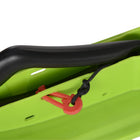 Soozier Kids Snow Racer Sled with Padded Rubber Seat - Green-Suitable for the people over 7 years old 