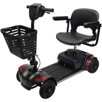 Mobile Patient Lift Eleanor Motorized Electric Scooter - 41.3" L x 19" W x 34.6" H - Red-Top speed of 5 mph with variable speed settings for a controlled ride