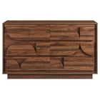 Modway Bulwark 6-Drawer Dresser - Walnut-Plinth Base