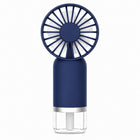 Habitu Handheld Fan with Mist Function 800mAh - Navy-Three wind speed settings provide customizable cooling