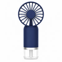 Habitu Handheld Fan with Mist Function 800mAh - Navy-Three wind speed settings provide customizable cooling