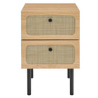Modway Chaucer 2-Drawer Nightstand - Oak-Wood Grain Laminate