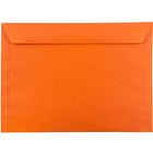 JAM Paper 9 x 12 Booklet Envelopes, Brite Hue Orange Recycled, 1000 Pack (5156772B)-Orange