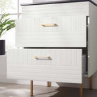 Modway Daybreak 24" Bathroom Vanity - White/Black-BATHROOM STORAGE - Organize bathroom essentials and keep counter space clean with this vanity. With a special design to accommodate for plumbing, the spacious bottom drawers offers ample storage space