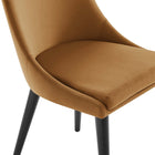 Modway Viscount Performance Velvet Dining Chair - Cognac-9