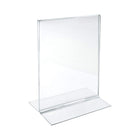 Azar Desktop/Countertop Bottom Loading Plastic Document Holder - Clear - 3 Pack-Flexible Plastic