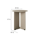 Modway Tecton Outdoor Patio Aluminum Side Table - Khaki-Powder-coated Aluminum