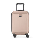 Bugatti Singapore Carry-on Hardside Luggage - Metallic Pink-Made from a durable blend of ABS and polycarbonate composite, perfect for travelers seeking both style and functionality
