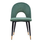 Zuo Menlo Dining Chair - Green - Set of 2-Soft and smooth velvet fabric