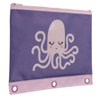 Pep Rally 3 Ring Binder Pouch - Olivia Octopus-Metal zipper closure