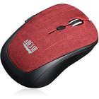 Adesso iMouse S80R Wireless Fabric Optical Mini Mouse - Red-Hand Orientation: Both Hands