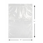 KL Rubber Resealable Polyethylene Bag - 2 Mil - 15" x 20” - 500 Pack-Approved for direct food contact — ideal for meats, produce, and dry goods