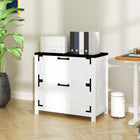 HOMCOM 2 Drawer File Cabinet, Printer Stand for Home Office - White-0.98" (25mm) thick tabletop provides a solid surface for office essentials