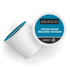 Adagio House Blend Coffee K-Cup Pods - Medium Roast - 24 Pack-Dimensions: 9.5 cm W x 14 cm H x 18.9 cm D
