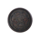 Monarch Specialties Clocks 30" Round Oversized Wall Clock - Black-Trendy and stylish 30" round wall clock with a striking open gear mechanism design in sleek black, perfect for a modern and transitional home decor