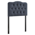 Modway Annabel Premium Linen Blend Twin Headboard - Denim-Premium Linen Blend Upholstery