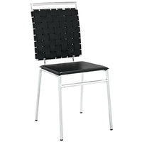 Modway Fuse Dining Side Chair - Black-Modern side dining chair