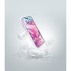 LAUT AERO SPARKLE MagSafe Case for iPhone 16 Pro Max - Crystal Silver-The added sparkle element inside the air cushion turns your device into a dazzling accessory