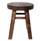 My Home My Living Rustic Wood Plant Stand - 8"Dia. x 10.75"H - Brown-Rustic, simple design