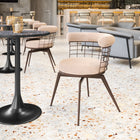 Zuo Saku Swivel Dining Chair - Beige/Brown-Chair Weight Capacity: Supports up to 330 lb
