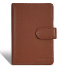 Champs Onyx Leather Passport Case - Brown-Leather Passport Case