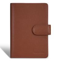 Champs Onyx Leather Passport Case - Brown-Leather Passport Case