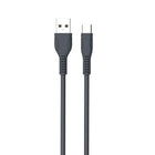 Basic Tech 3ft Type-C Cable - Charcoal-Braided for extra Durability