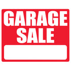 Cosco Garage Sale Sign and Metal Stake Kit - 15" x 19" - Red and White-This garage sale sign features bold red and white colors to attract attention and drive traffic to your sale