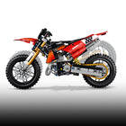 LEGO Technic Ducati Desmo450 MX Factory Motorcycle-Includes steering, a cylinder engine, plus front and rear suspension