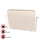 Staples Wall File Pocket - Letter Size - Clear-Includes mounting hardware
