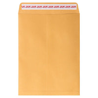 Jam Paper Open End Catalog Premium Envelopes with Peel and Seal Closure - 9" H x 12" W - Brown Kraft Manila - 100 Pack-Color: Brown Kraft Manila