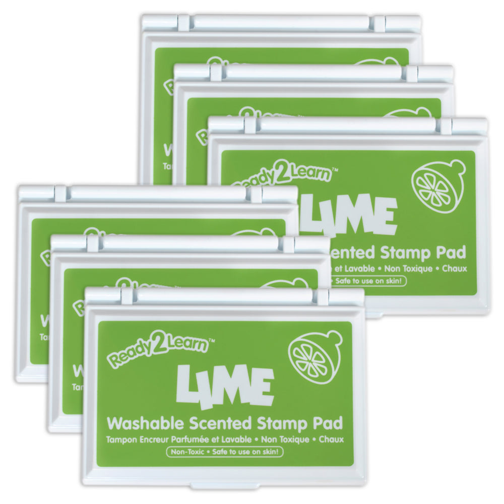 READY 2 LEARN Washable Stamp Pad - Blue - Pack Of 6 - View #3