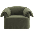 Modway Lark Slipcovered Fabric Oversized Armchair - Sage-7