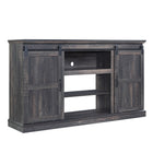 Manhattan Comfort Myrtle 60" Traditional TV Stand - Heavy Brown-Top Center Shelf Features 1 Media Hole for Cable and Wire Management