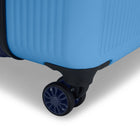 Reebok Action 21.5" Hardside Carry-on Luggage - Aqua Blue-Double 360-degree spinner wheels for smooth and quiet rolling (8 wheels)