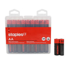 Staples Tech AA Alkaline Battery - 36 Pack-Battery Type: Alkaline Battery
