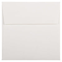 JAM Paper Square Strathmore Invitation Envelopes - 6" x 6" - Bright White Wove - 25 Pack (900958831)-Strathmore Bright White Wove Square Envelopes