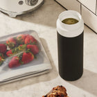 W&P Porter Insulated Bottle - Charcoal-Entirely ceramic coated on the interior ensures liquids never touch metal for a pure, clean sip with zero metallic aftertaste