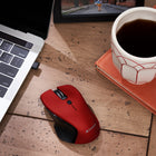 Verbatim USB-C Wireless Mouse - Blue LED - Red-2.4Ghz wireless connection for lag-free performance
