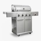 Kenmore 4 Burner Gas Grill with Searing Side Burner - Stainless Steel-27” x 17” 430 Stainless Steel Firebox.
