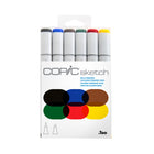 Copic Sketch Dual Tipped Ink Markers - Bold Primaries - Set of 6-Color Consistency and Quality