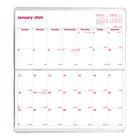 Brownline 2026 2-Year Monthly Pocket Planner - 6-1/2" x 3-1/2" - Assorted Designs - English-One month on each spread, one block per day